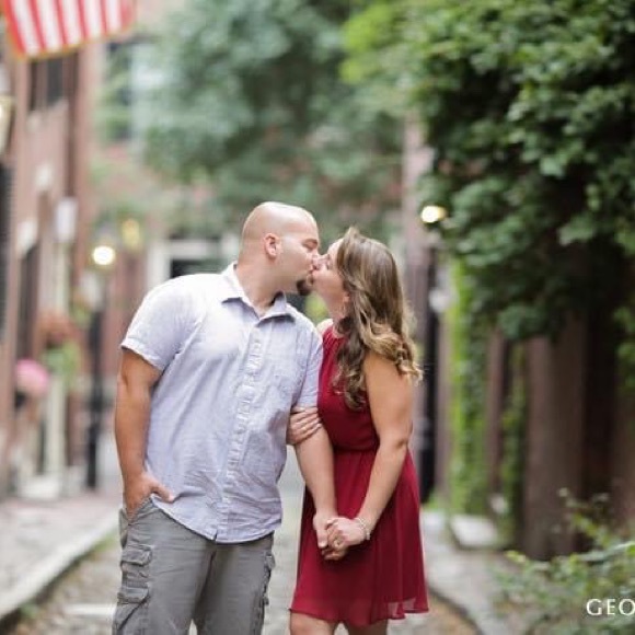 Lush Cranberry Red Cocktail Dress, Size Large - Picture 7 of 9